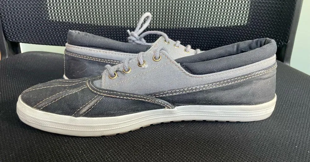 Keds Women’s Champ Duckie Lace-Up Grey Black Casual Shoes Sneakers SZ 8 - Image 8