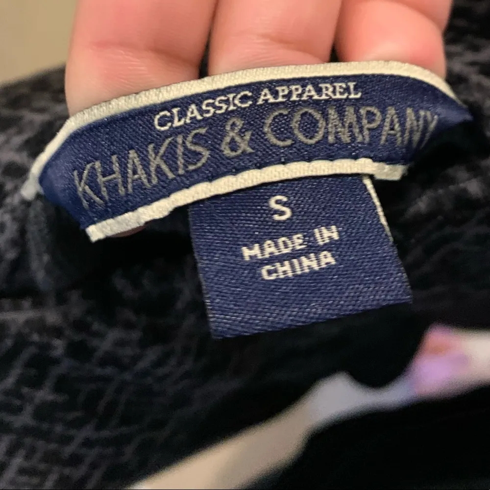 Khakis & Company Black&Gray Printed Corduroy Pants - Image 3