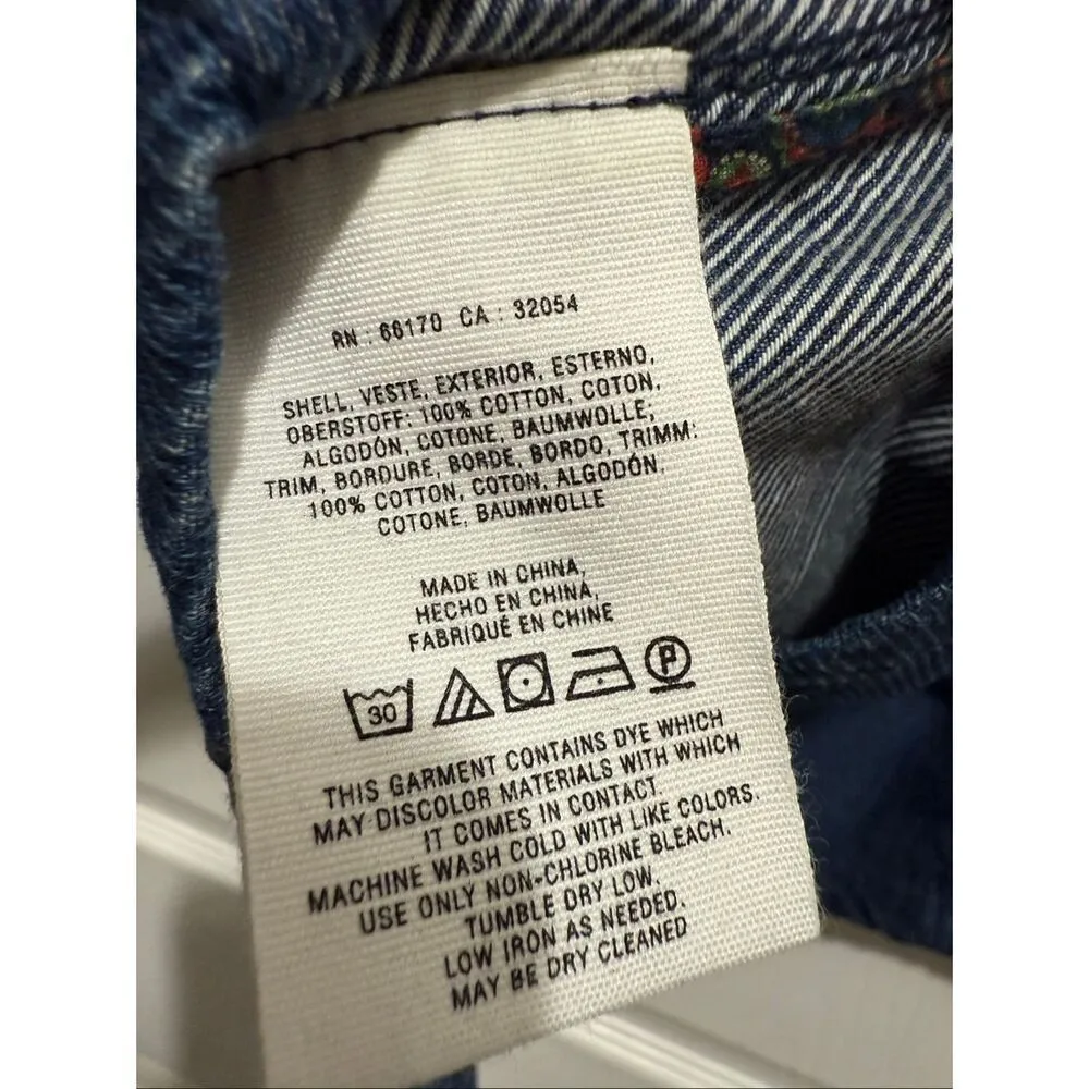 Pilcro and the letterpress denim skirt size 8 - Image 3