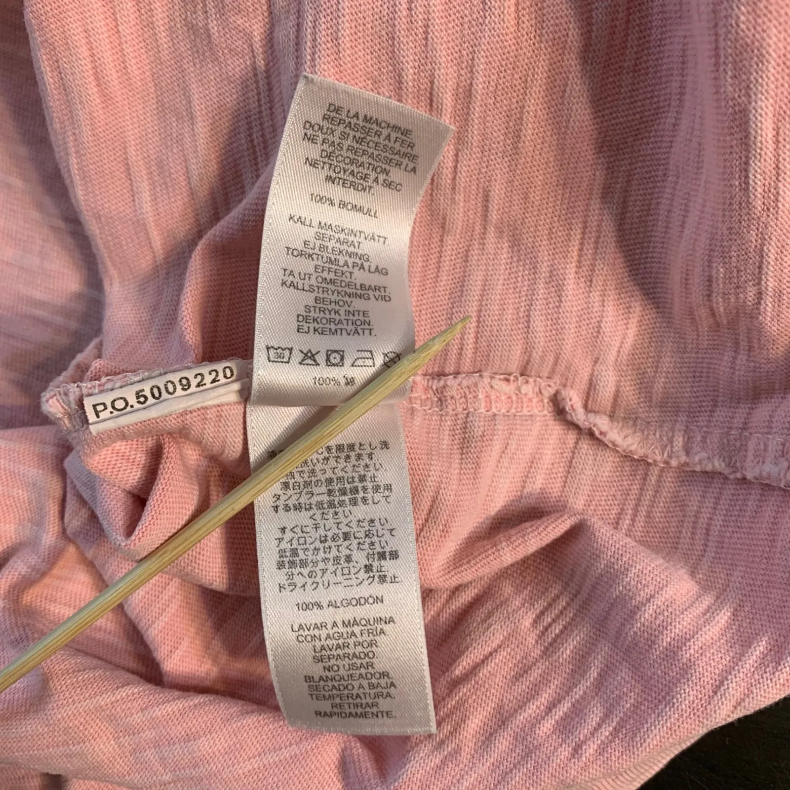 Vineyard Vines Island Crew Pink Heathered Long Sleeve T Shirt Women's Small Slub - Image 5