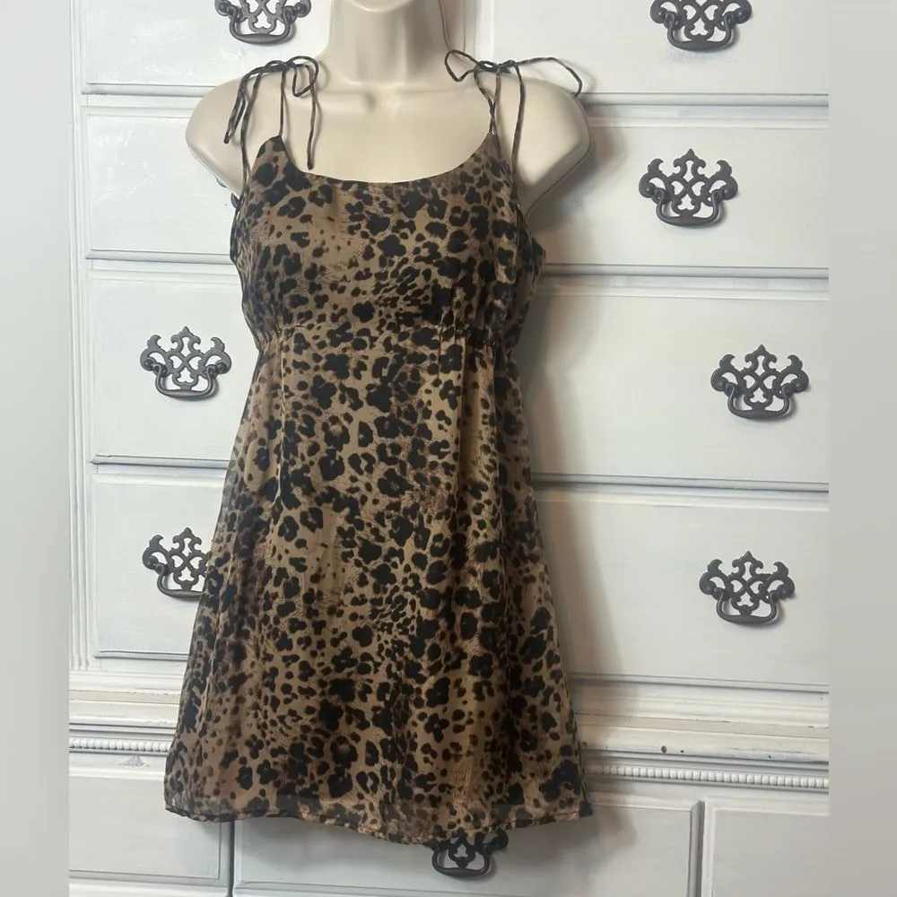 ‎Leopard Print Mini Dress - Image 2