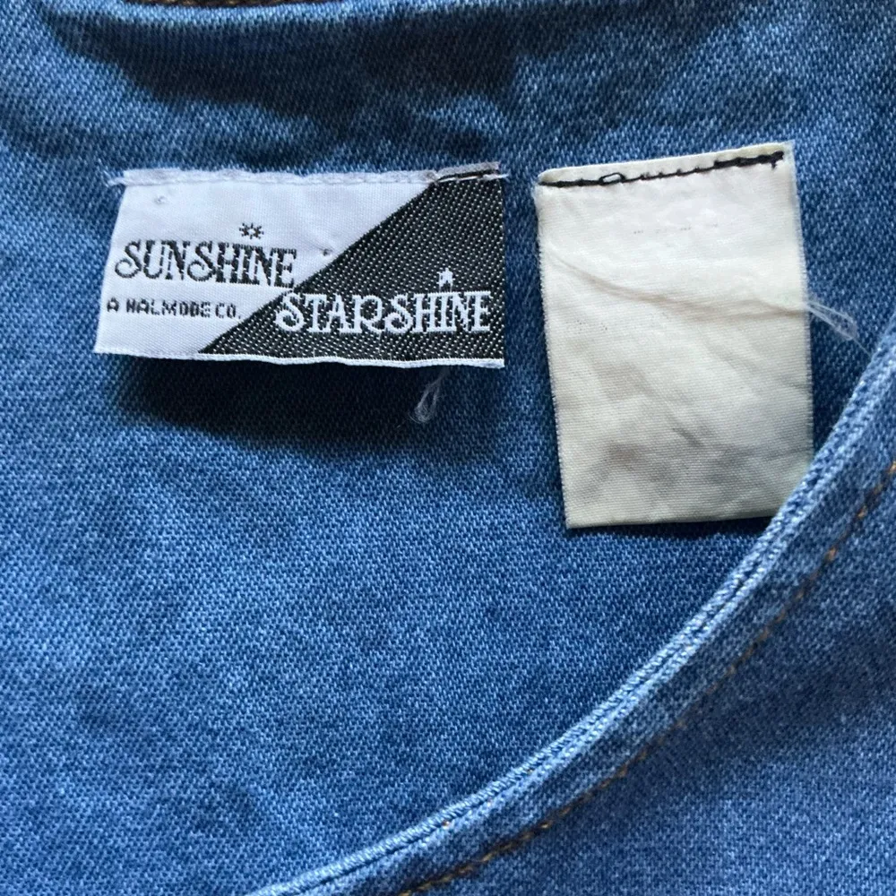 Vintage 90s denim maxi dress Blue Size M - Image 2