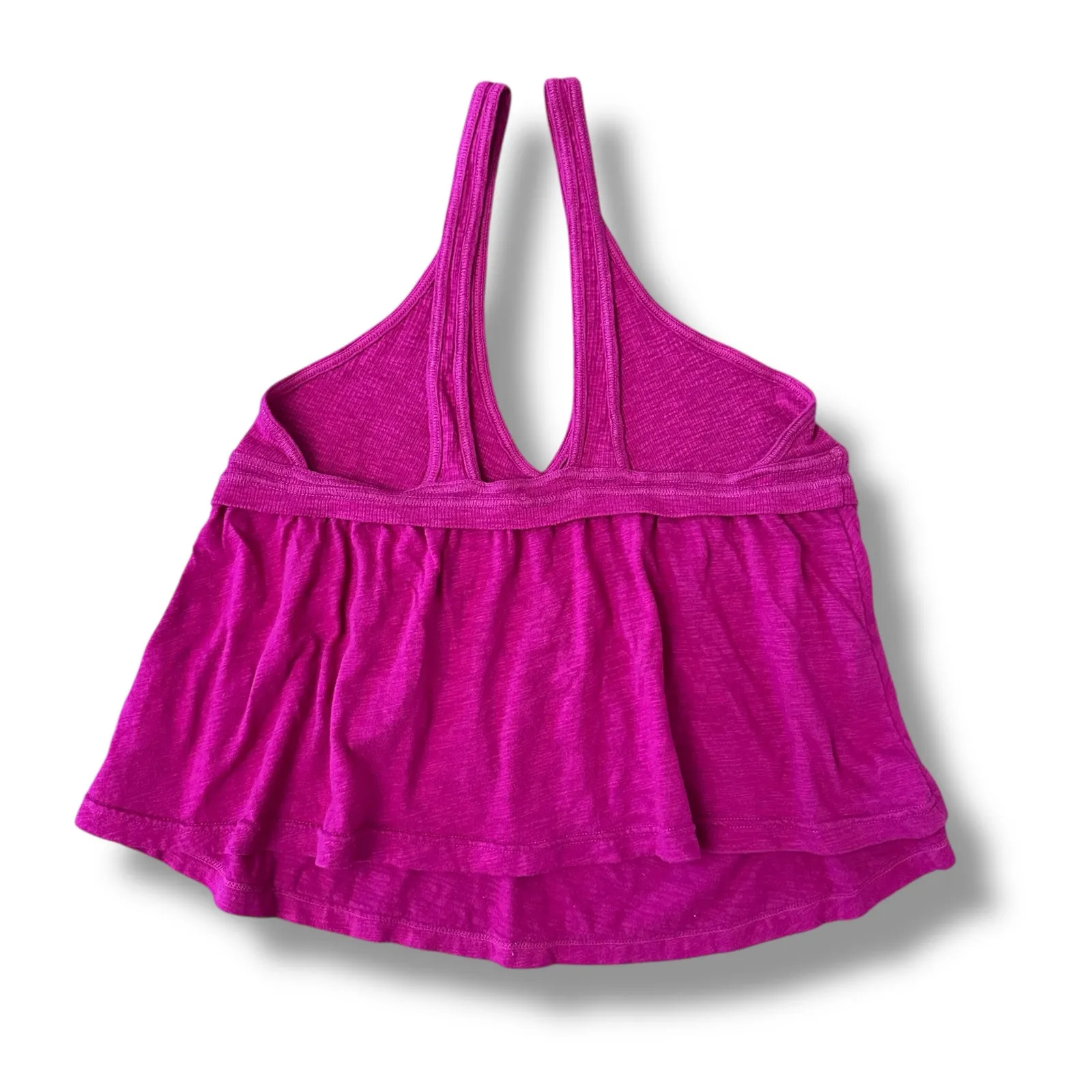 Free People Magenta Halter‎ Babydoll Tank Top Women’s Size Small - Image 4