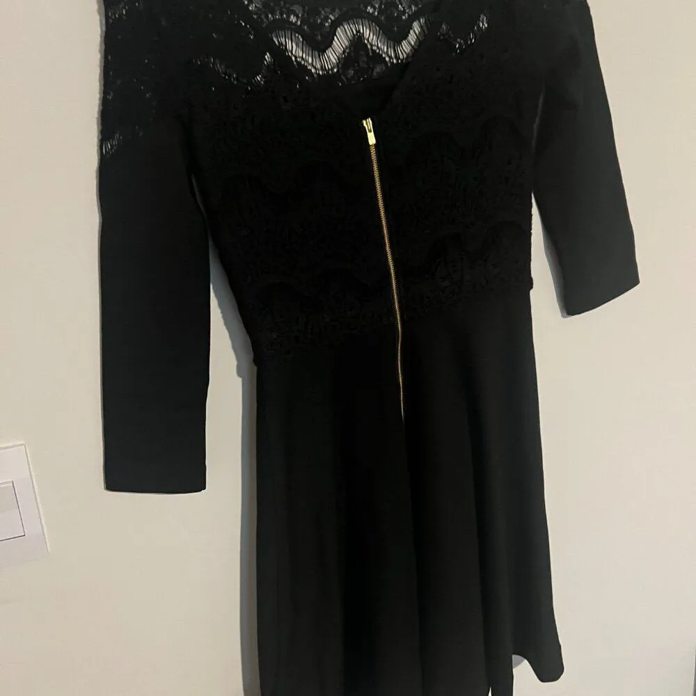 𝅺Lilly pulitzer remmy black Fit and flare dress XS - Image 11