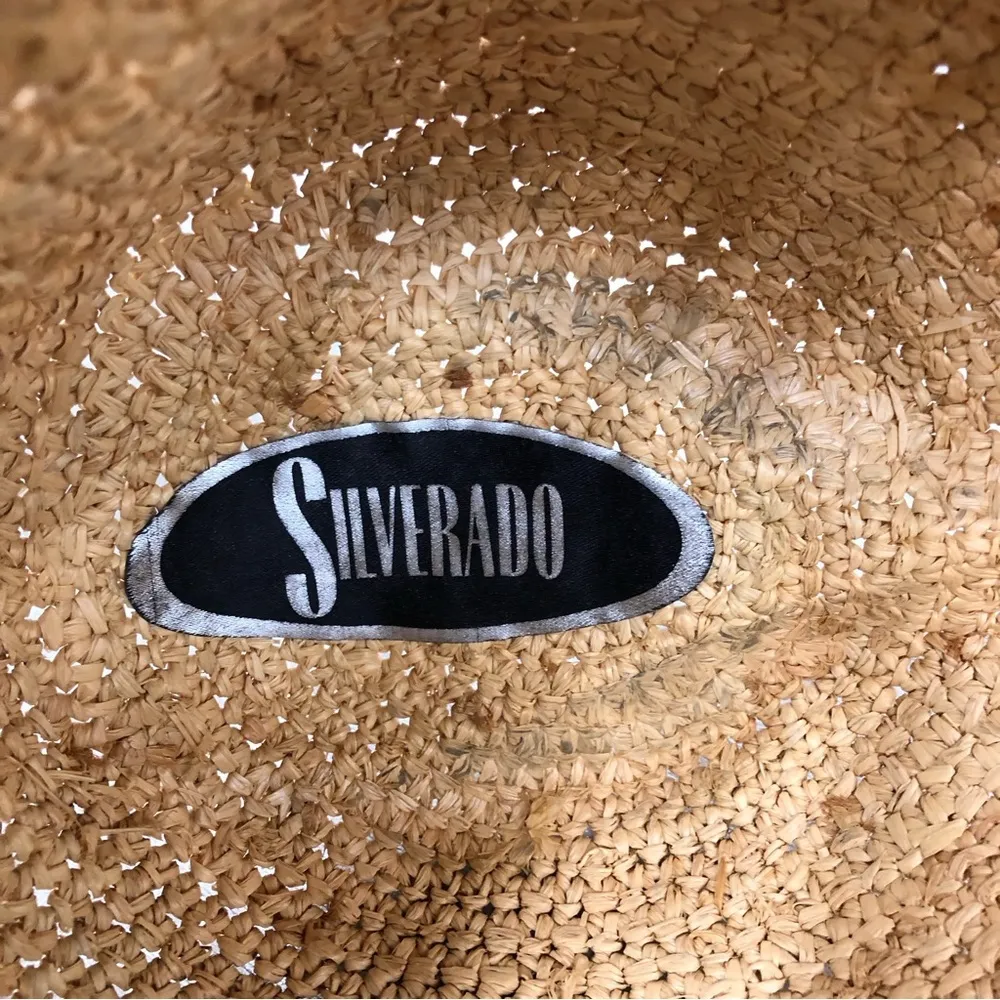 Silverado straw floppy western cowgirl cowboy hat size s/m - Image 10