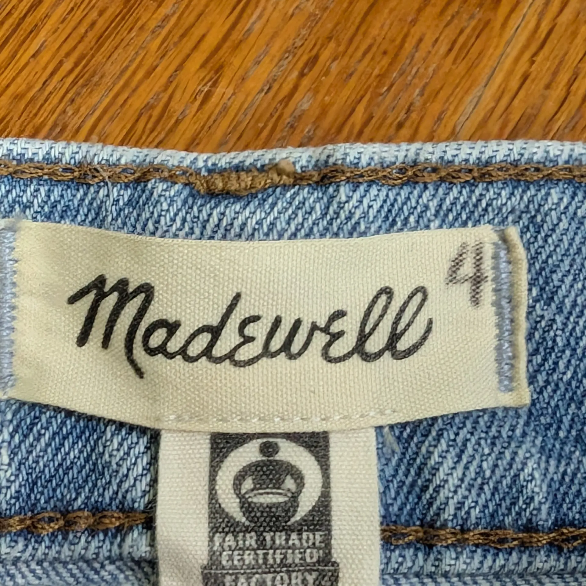 Madewell Blue Distressed Women Jeans Size 4 - Image 2