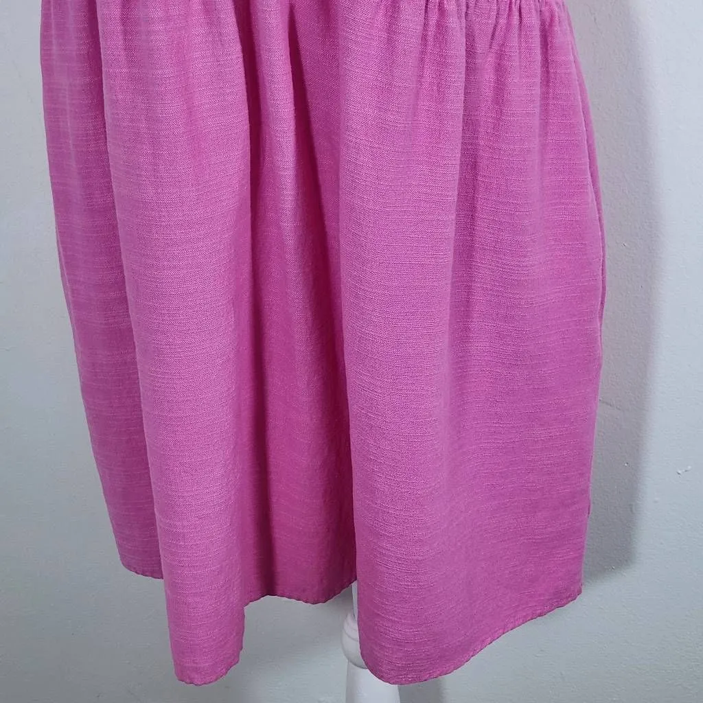 Isabel Maternity Pink Short Sleeve Mini Dress Size Large Pink Maternity Dress - Image 4