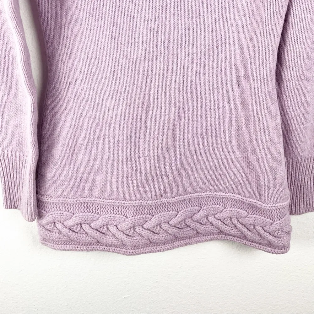 MARCIANO Lilac Lambs Wool Angora Rabbit Hair Blend Metallic Knit Sweater Medium - Image 5