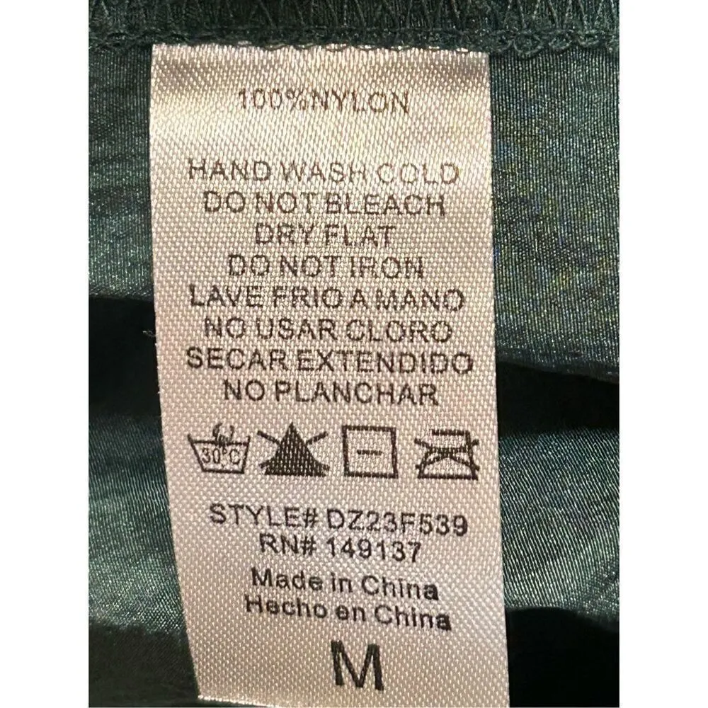 Double Zero Women Dark Green Cargo Pants Size Medium (0329) - Image 9