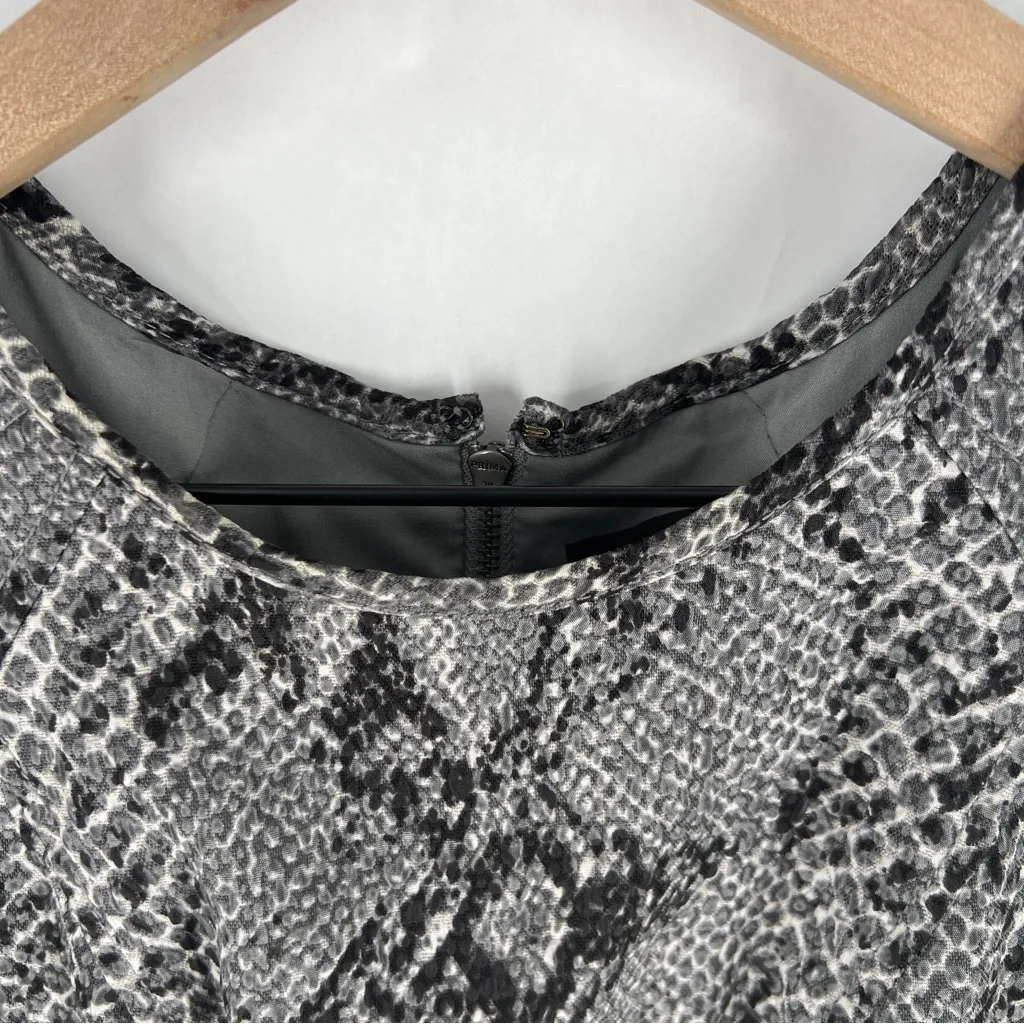 Ann Taylor Snake Print Drop Waist Pleated Sleeveless Dress Size‎ 0 - Image 4