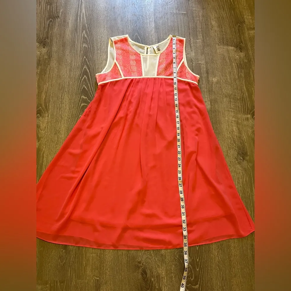Francescas Birdcage Coral Dress Boho Hippie Festival Lace Sleeveless L NWT Size L - Image 2