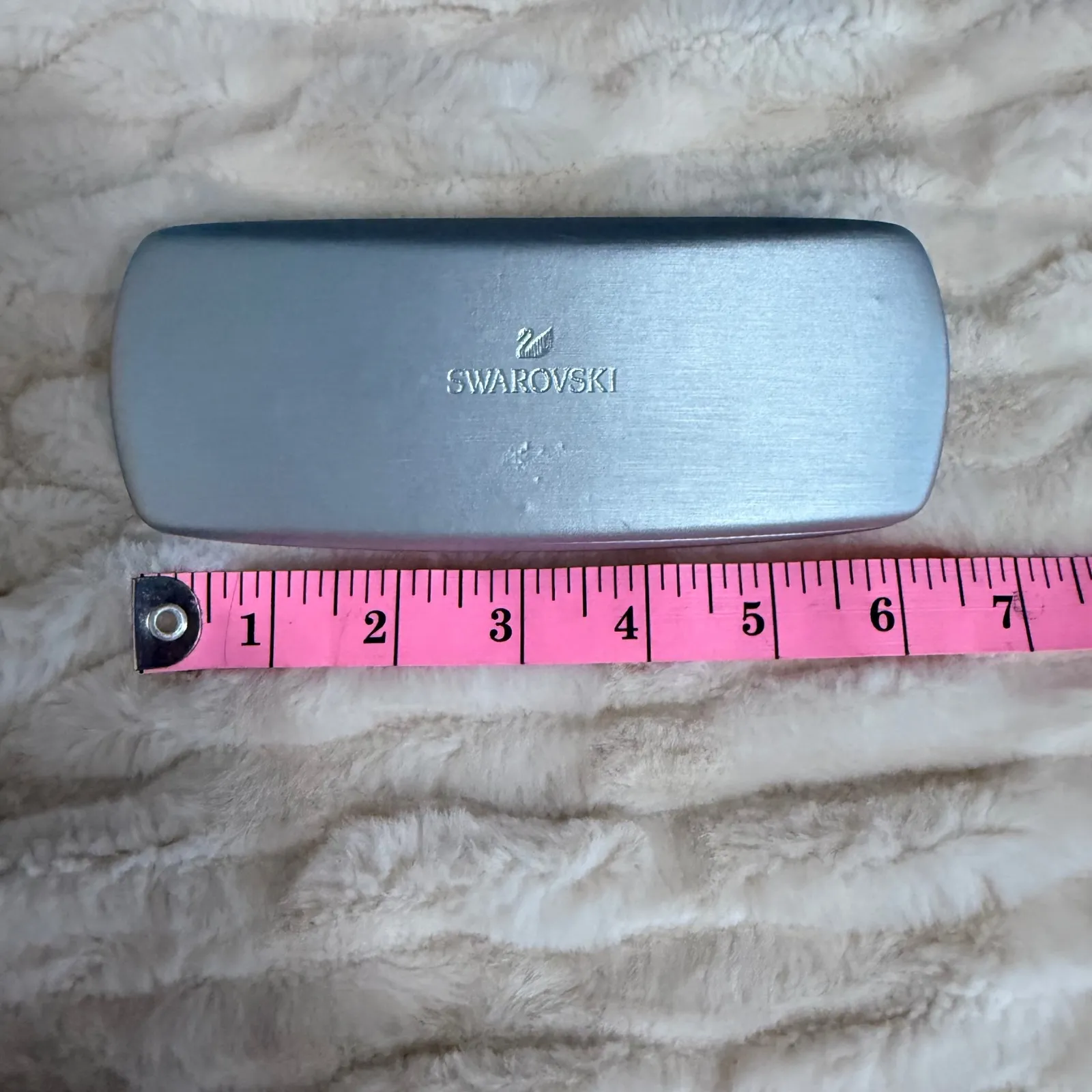 Swarovski Bold Silver Eyeglass Case Cleaning Cloth for Women Baddie - Image 9