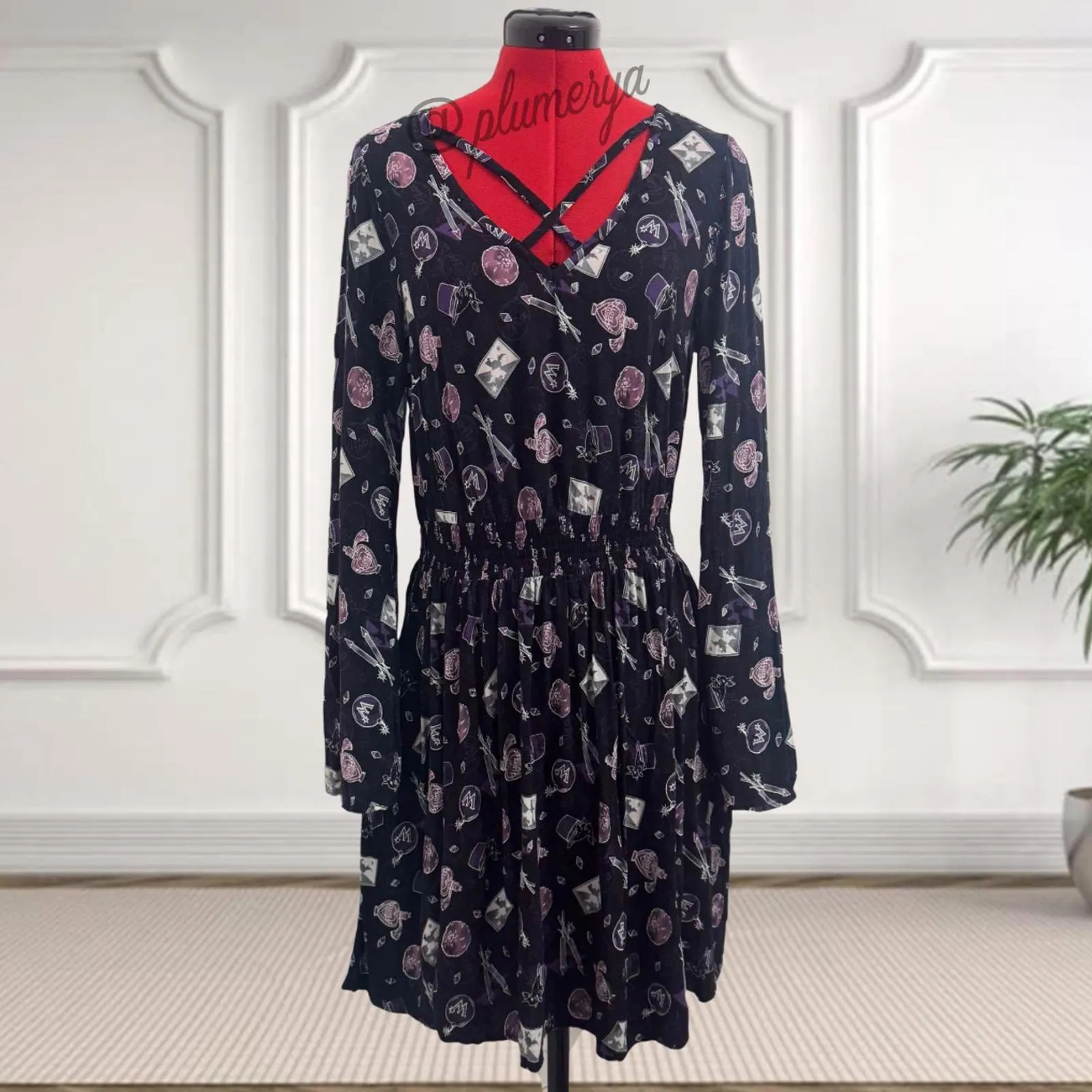 Harry Potter Hot Topic Weasleys’ Wizard Wheezes Halloween Cosplay Dress Size M Black Size M - Image 3