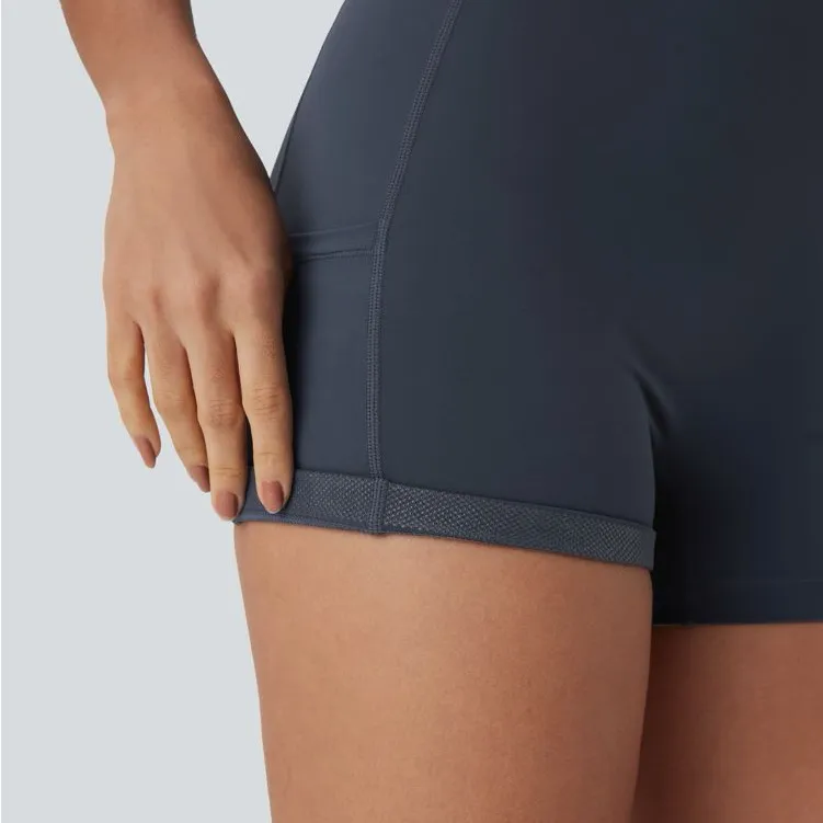 NWOT Halara Navy Blue Anti-Chafe Biker Shorts Size Medium - Image 2