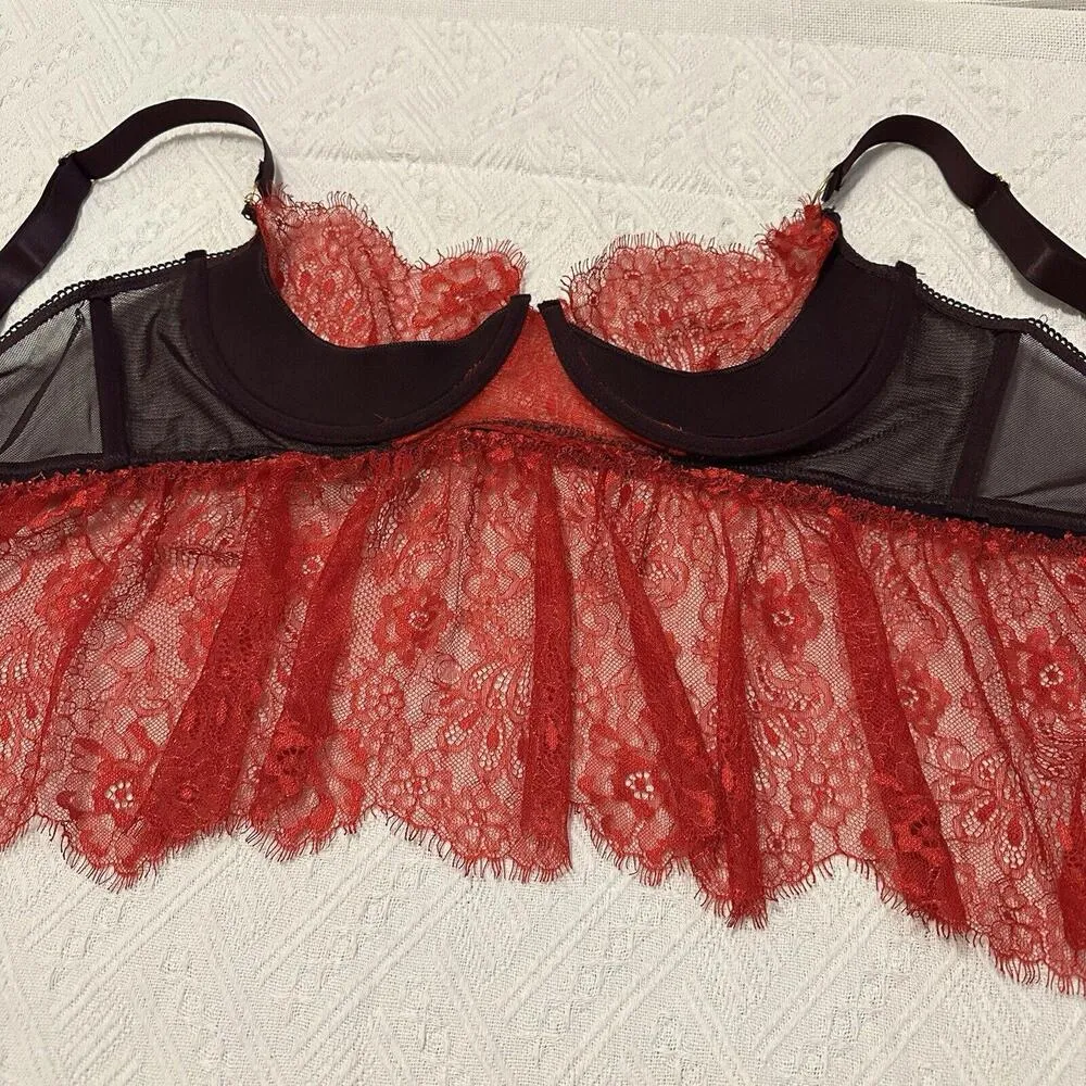 Seven Til Midnight Plus Red & Purple Lingerie Babydoll Cami Top Sz 1X/2X NWOT - Image 5