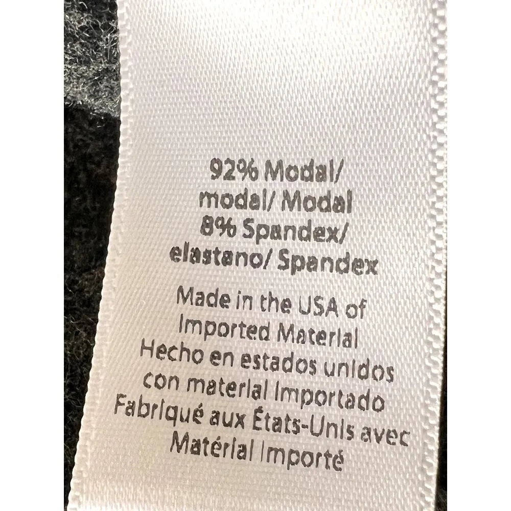 Beyond Yoga women's size small hoodie charcoal  lace up long sleeves very soft - Image 7