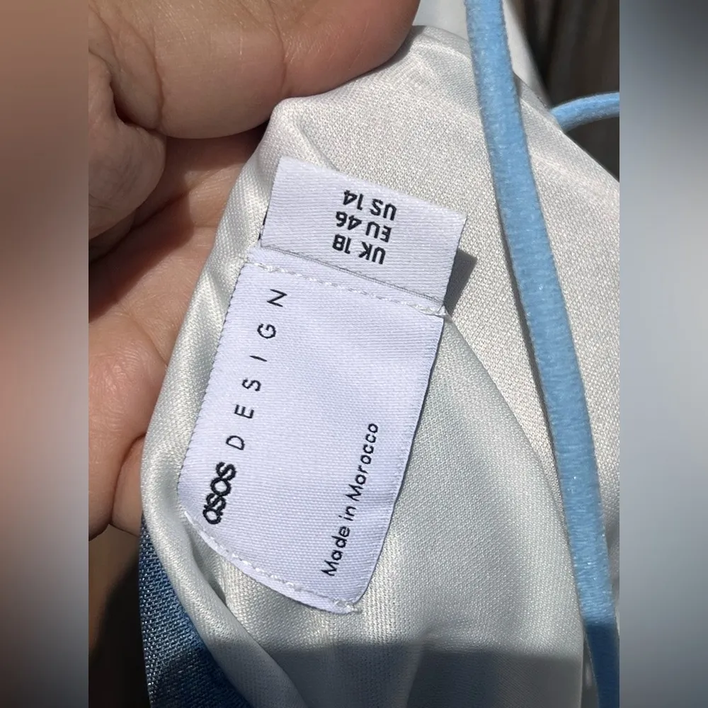 ASOS Design Mesh Cami Mini Dress With Cross Back NWT - Image 7