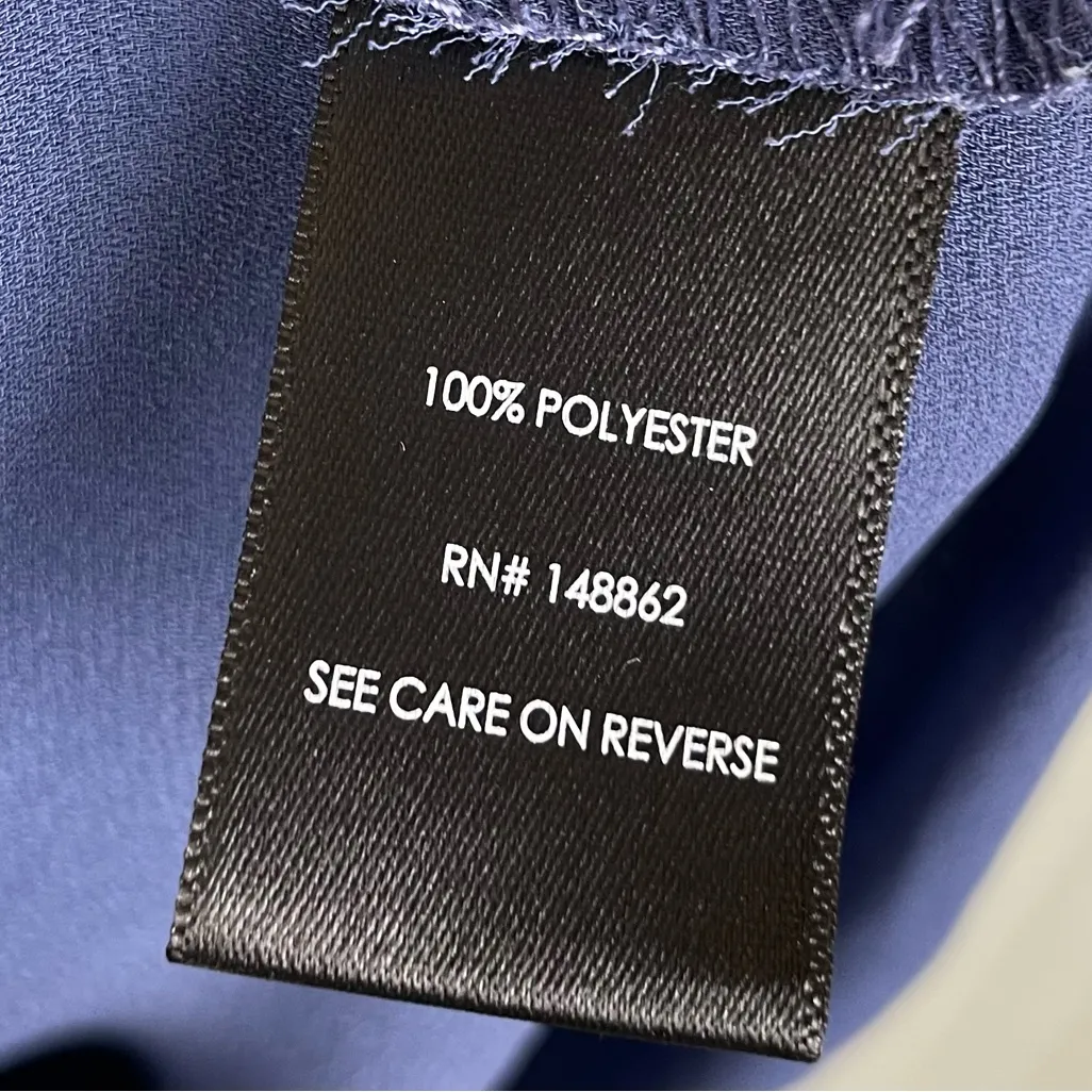 Torrid Harper Georgette Ruched Short Sleeve Blouse Blue Plus Size 3X Business - Image 8