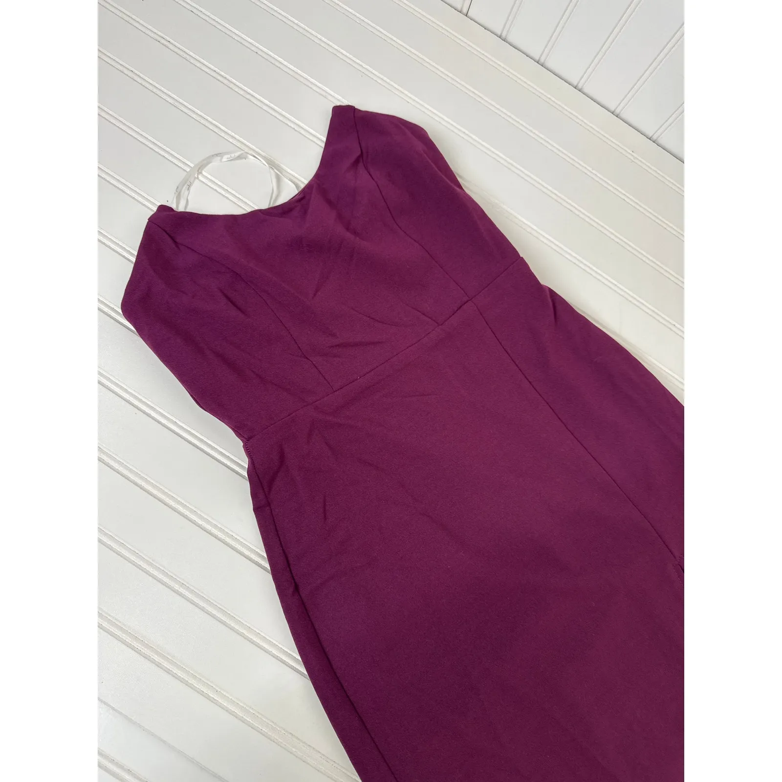 NWOT Lulus Sensational Beauty Plum Purple Strapless Maxi Dress Wedding Prom Sz M - Image 7