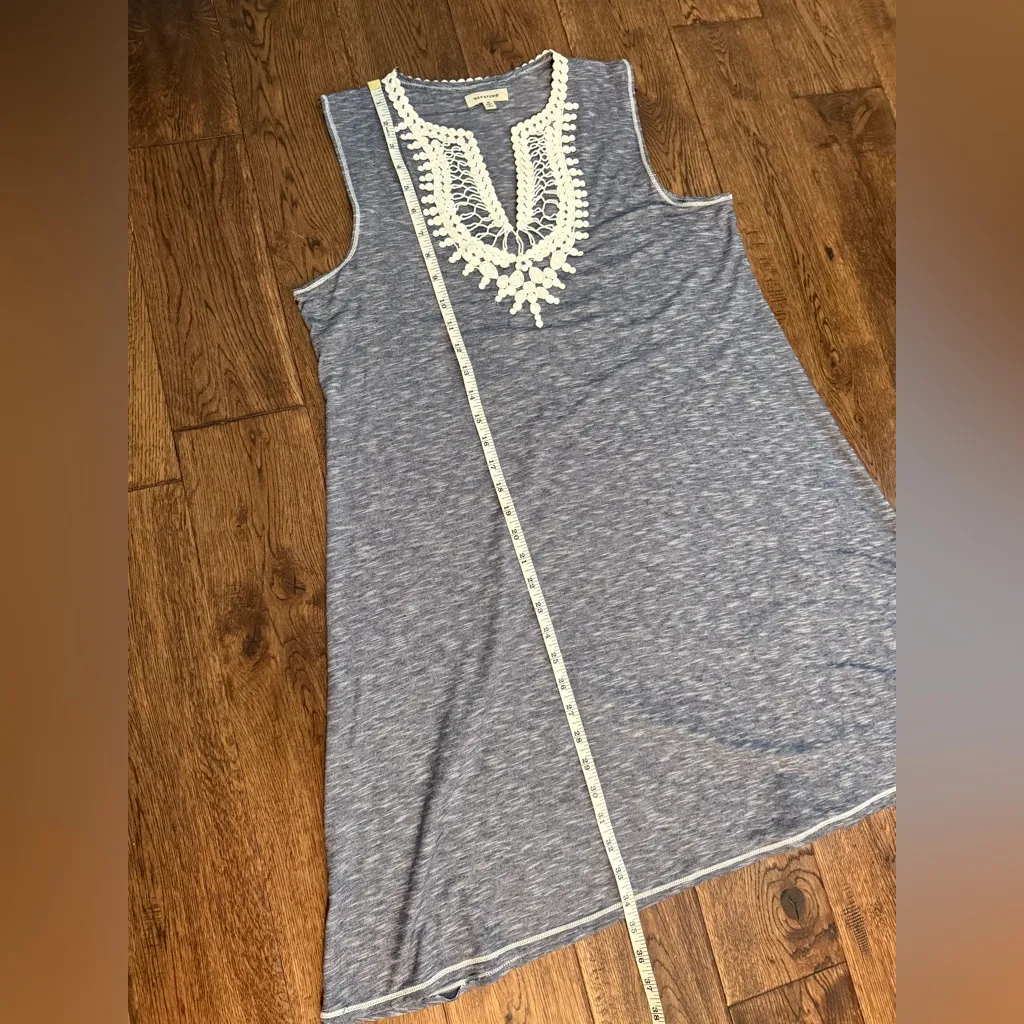 Max Studio Dress Blue/White - Image 8