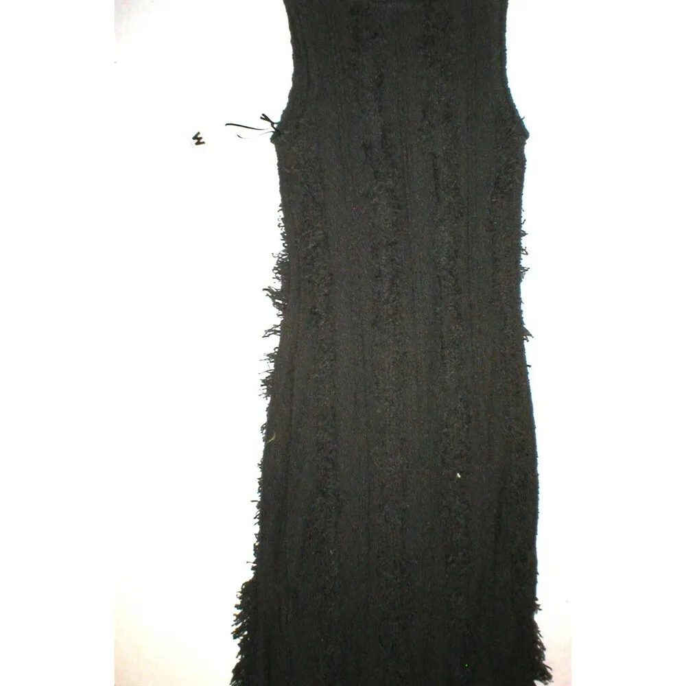 Womens NWT $298 Worth New York XS P Dress Coco Dark Brown Fringe Sleeveless Knit - Image 9