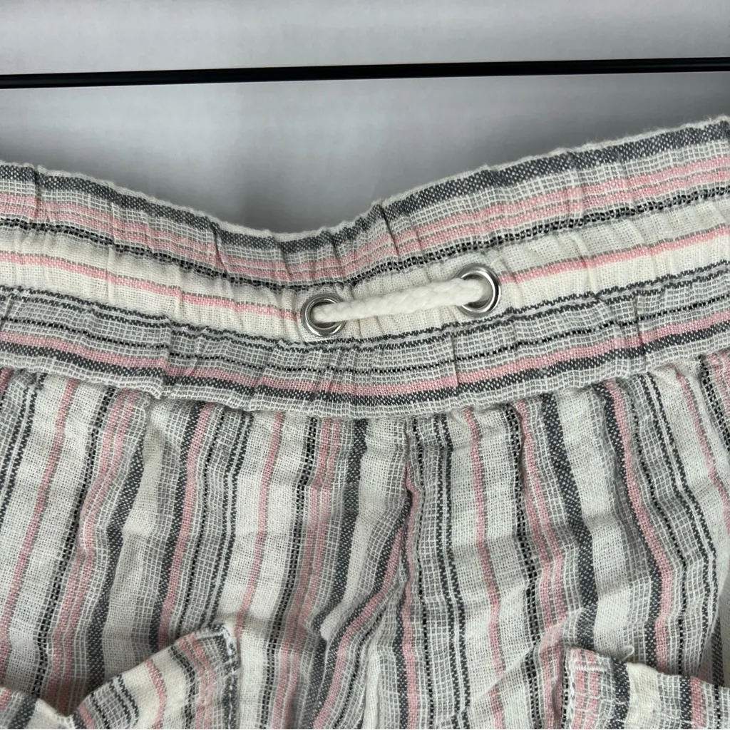 Rewind Striped Linen Blend Drawcord Elastic Waist Straight Leg Pants NWT 3X - Image 10