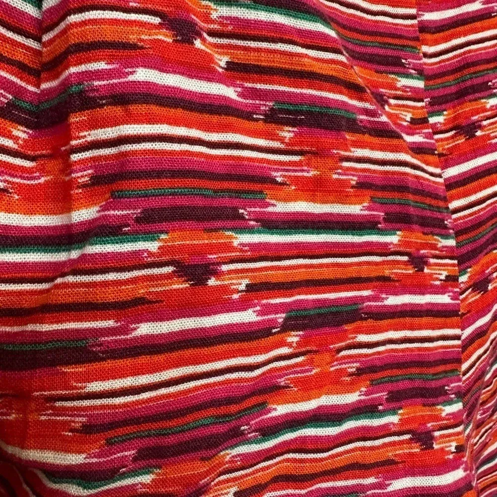 Loft red white and black patterned pull on shorts - Image 3