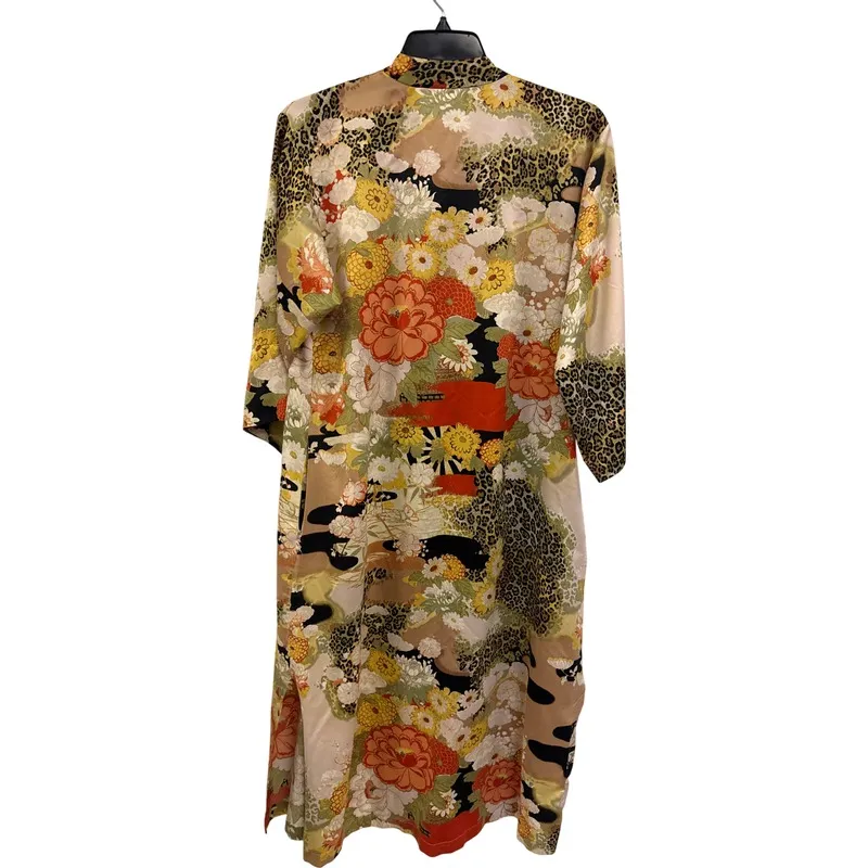 Natori Cruz Half Zip Housecoat‎ Dress Women's Size S Floral Print Multicolor - Image 9