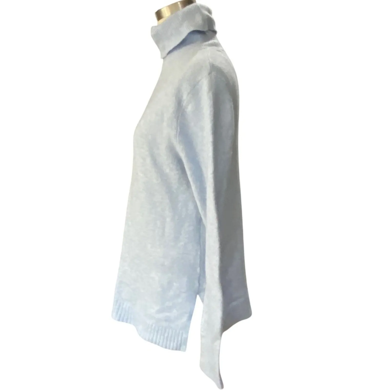 J. Crew extra Soft Sky Blue Turtleneck Sweater size Small - Image 3