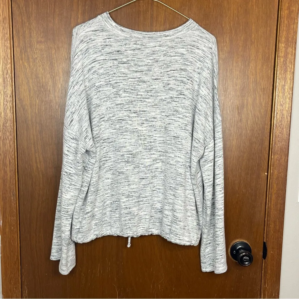 Aerie Cinched Waist Marled Slouchy Lightweight Sweater Size Large - Image 8