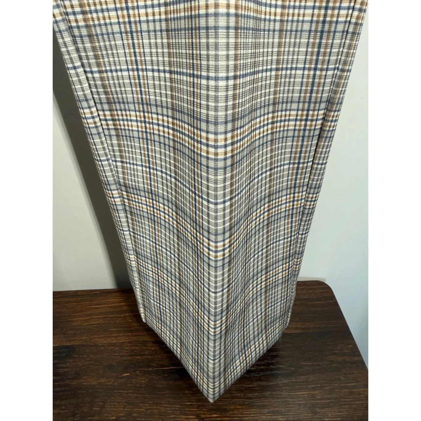 Amanda + Chelsea Women plaid flat front pant size 12 - Image 4