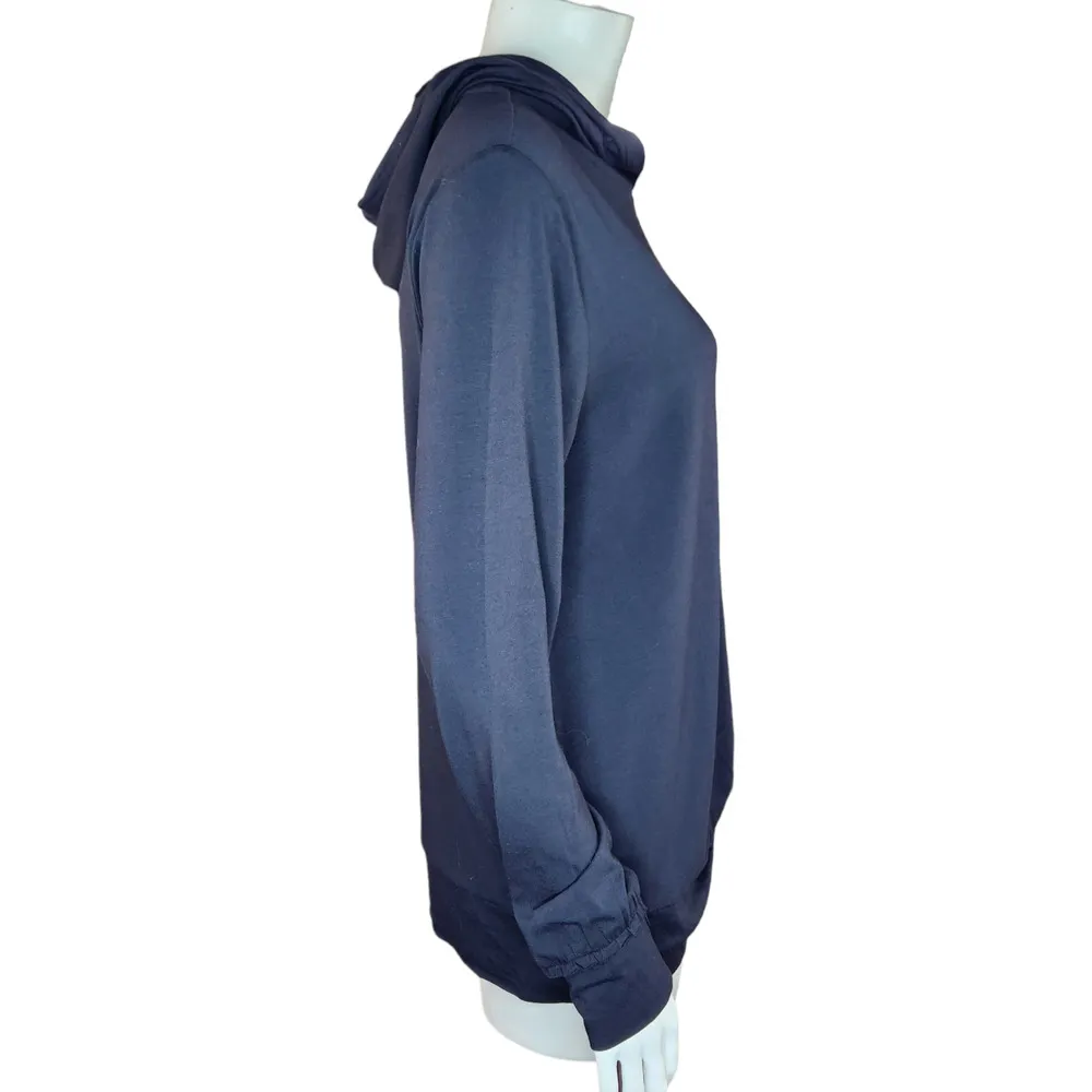 AnyBody Cozy Knit Luxe Twist Front Pullover Black Women's Small Hooded NWOT - Image 9