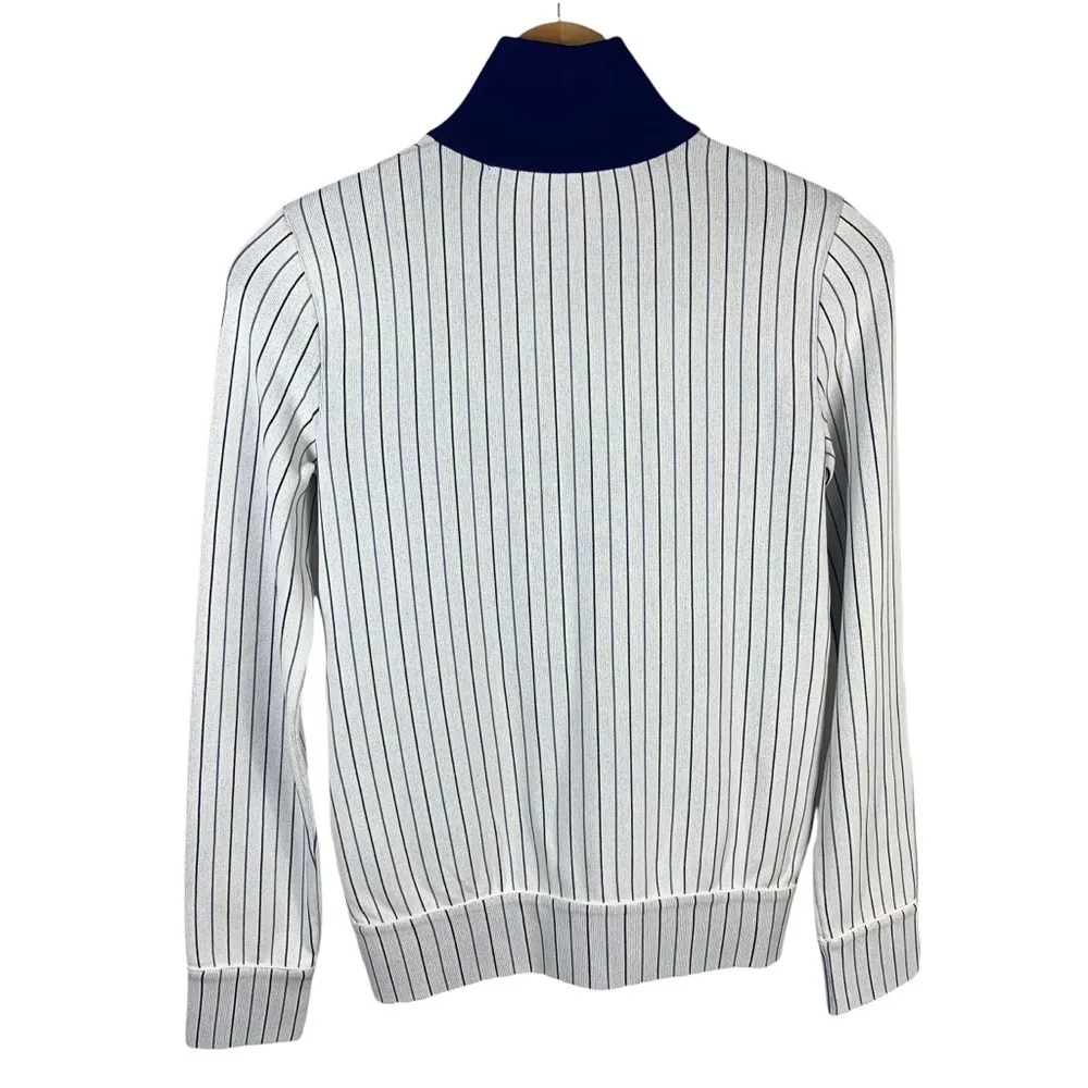 Stella Mc Cartney Pinstriped Stretch knit track jacket - Image 5