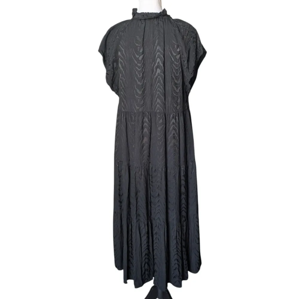Crosby by Mollie Burch Watts Black Midi Dress Size XS - Image 3