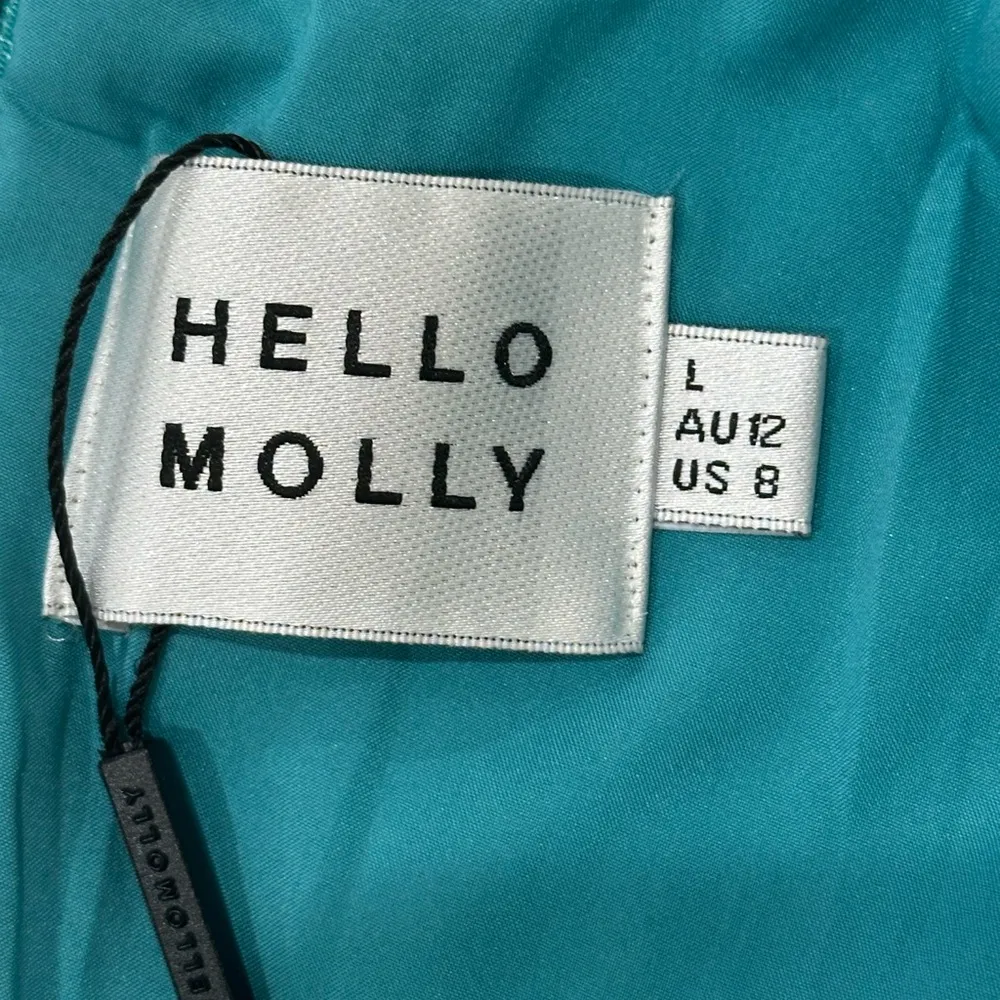 Luxury Affair Satin Maxi Dress Off The Shoulder Ruched Green 8 NWT - Image 13