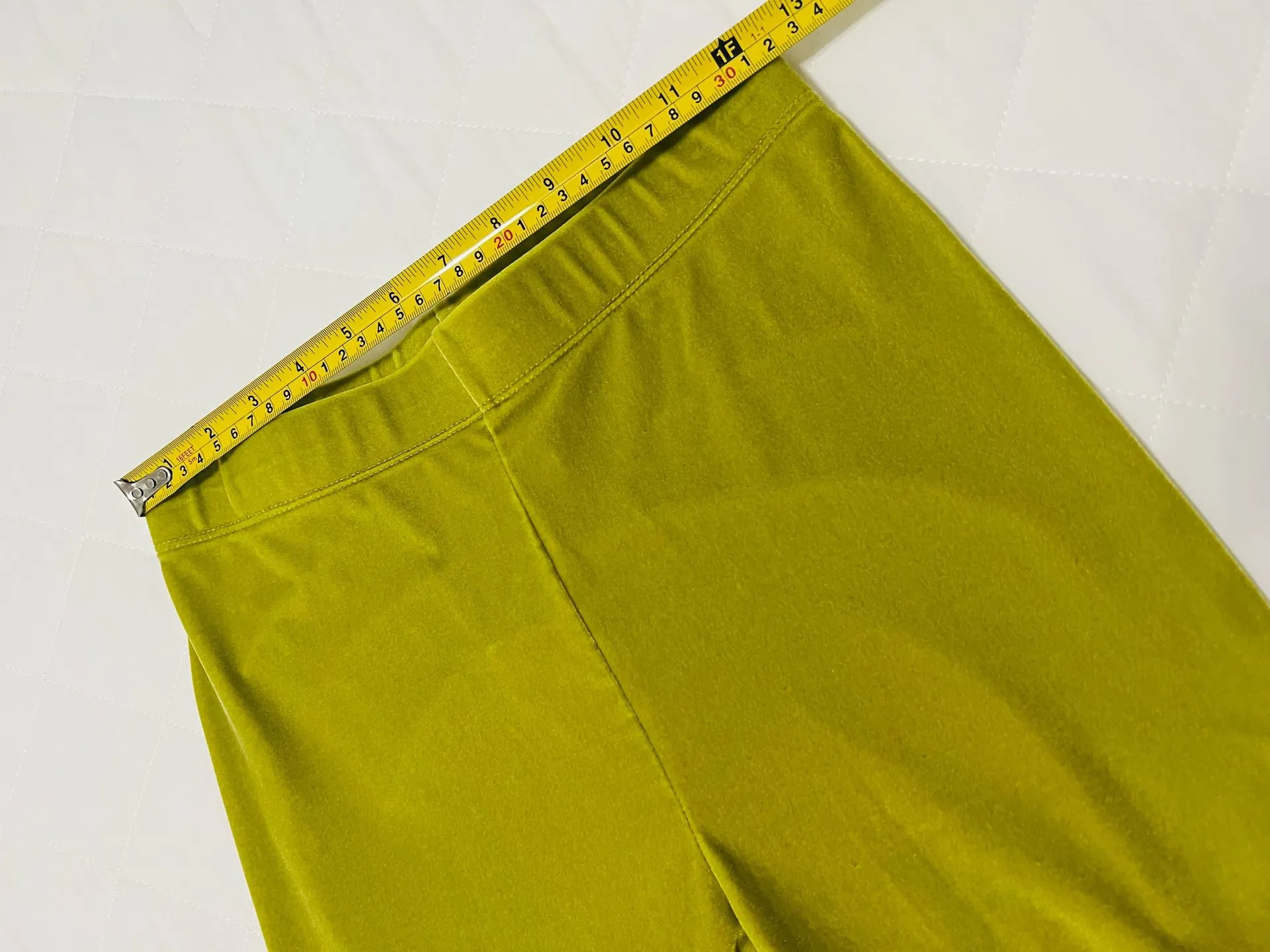 Fabletics Velour Lounge Set M Green Sports Bra + Leggings Soft Cozy Athleisure - Image 15