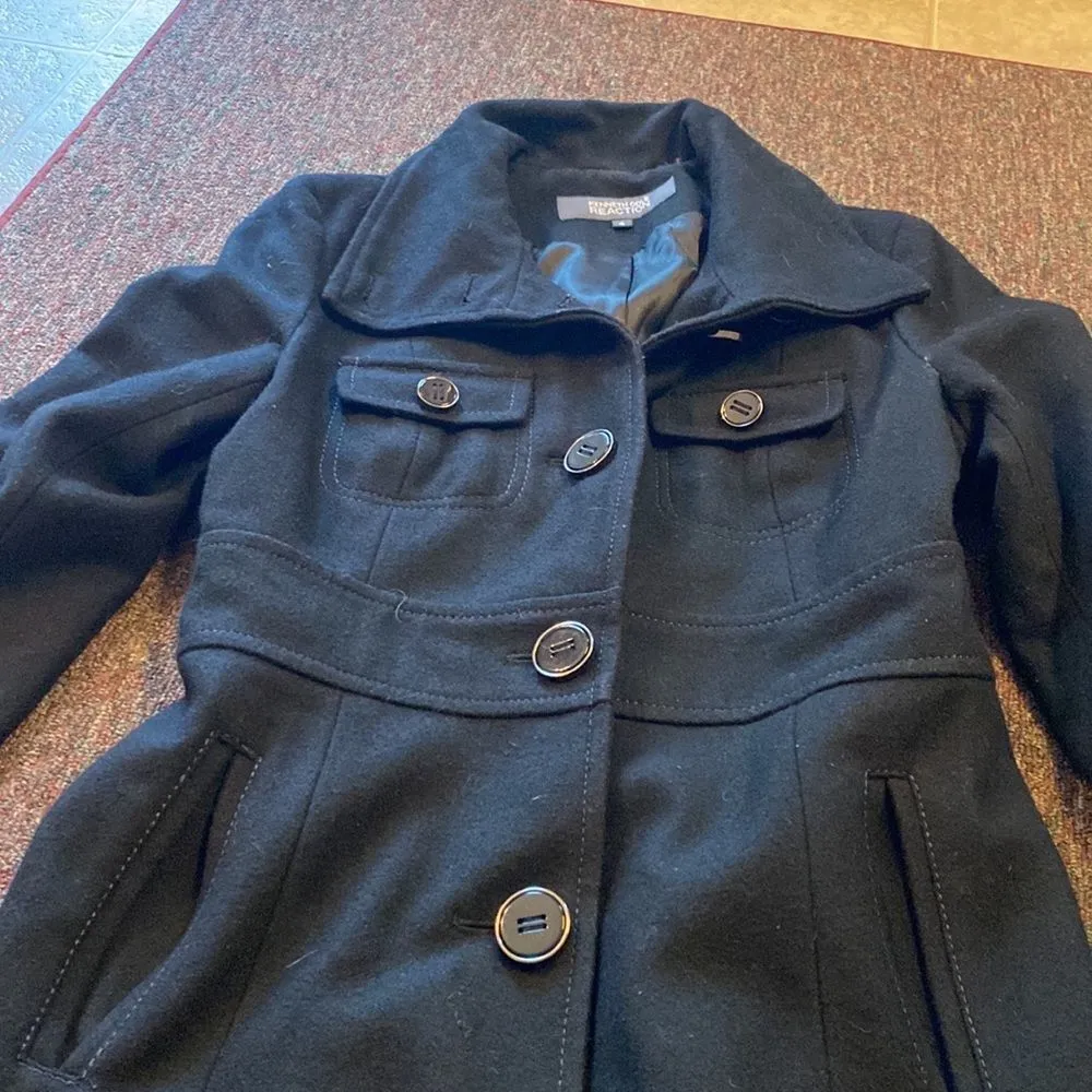 Kenneth Cole reaction pea coat 4 Black - Image 5