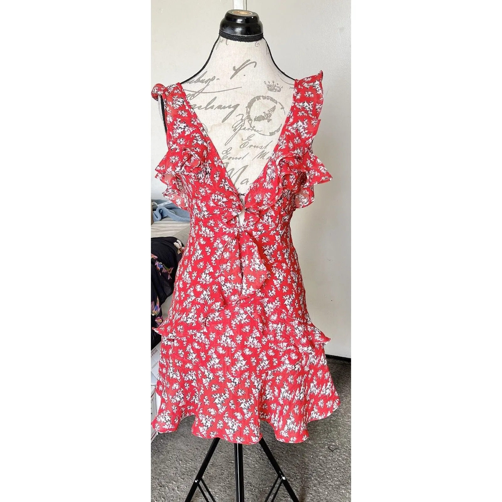 Gab Kate Dress Sz Medium Mini Floral Boho Chic Festival Coastalcowgirl Feminine - Image 6