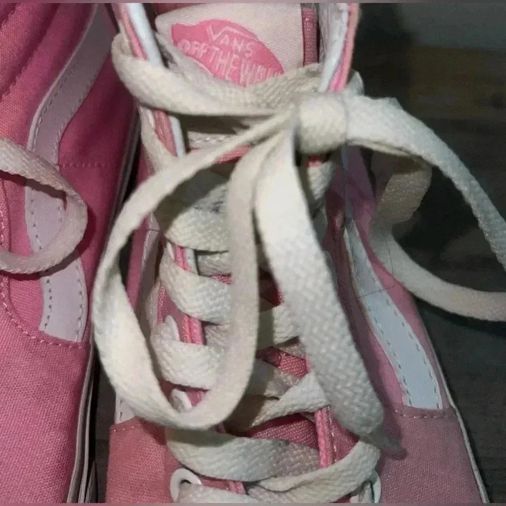 Vans Sk8-hi Tapered High-Top Unisex Pink Sneakers,Size 6 Men, Size 7.5 Women - Image 5