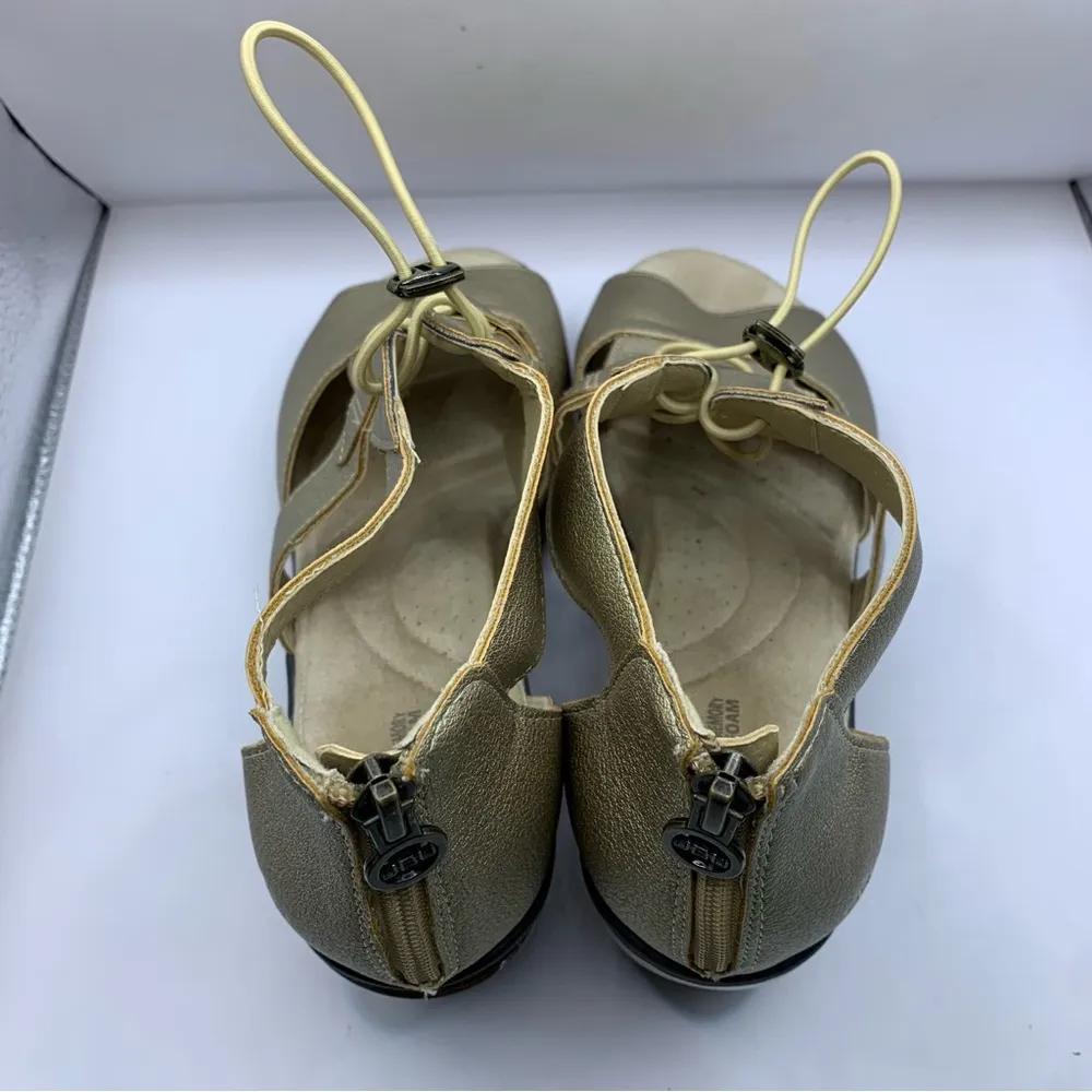 Jambu Women's Jbu Coco Encore Synthetic Memory Foam Insole Wedge Sandal 9M Gold - Image 7