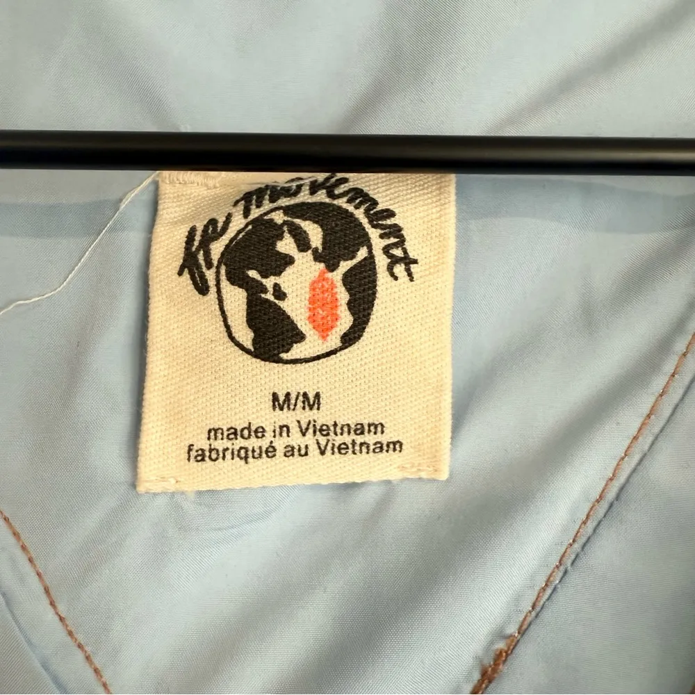 FREE PEOPLE MOVEMENT CARE FP LIKE THE WIND COLOR BLOCK WINDBREAKER JACKET SIZE M Black Size M - Image 9