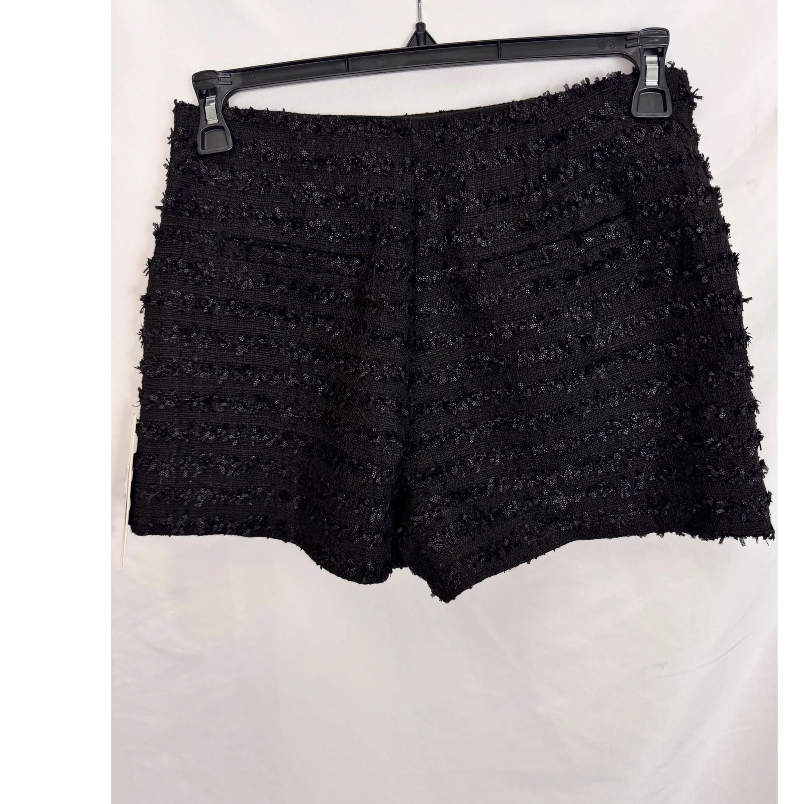 AQUA Black Tweed Shorts with Jewel Buttons - Dressy Party - Size S‎ - Image 5