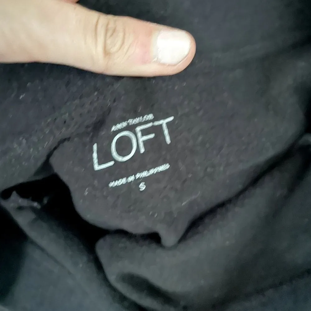 Ann Taylor Loft black miniskirt comfortable zipper pockets business casual - Image 3