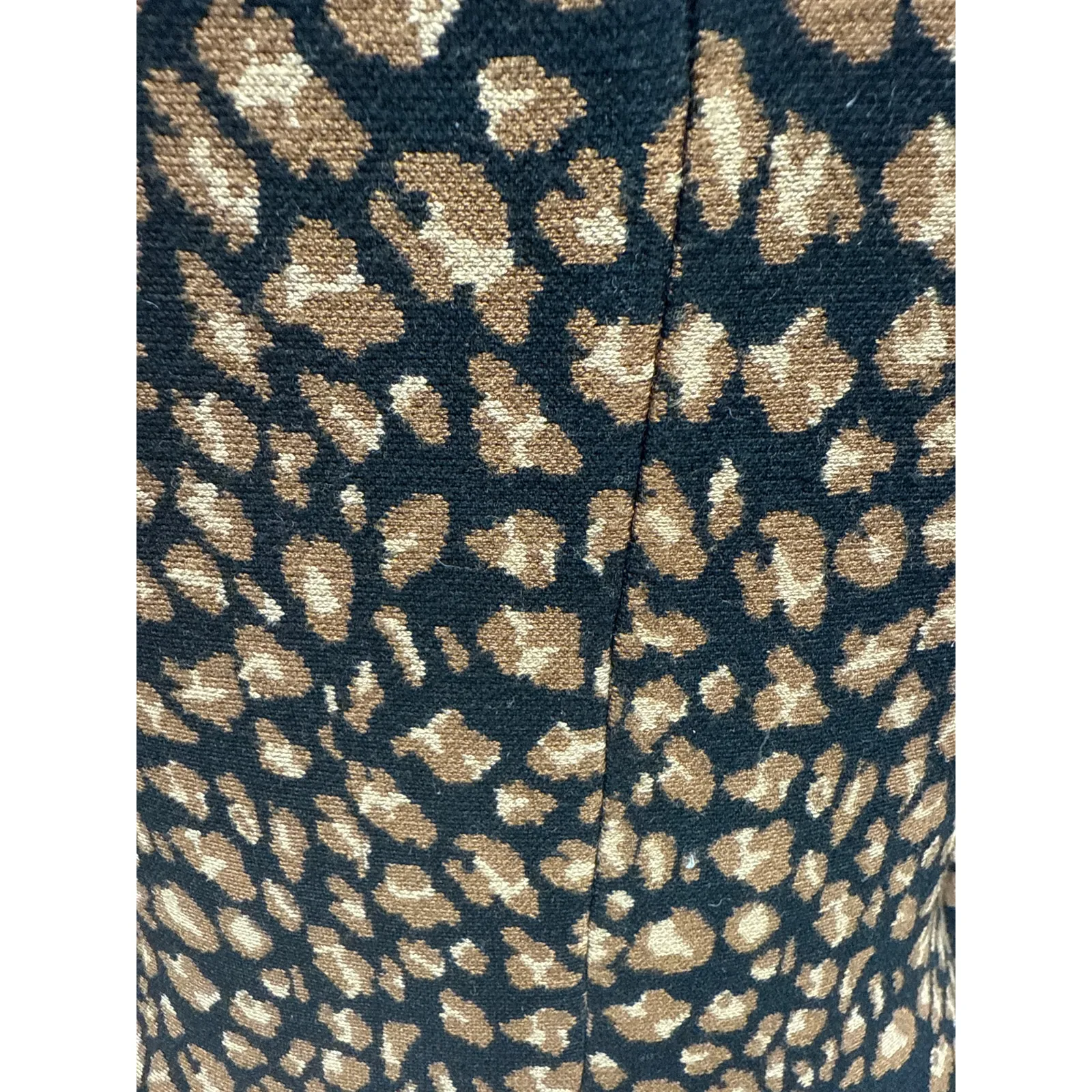 DKNY Knit Leopard Print Fit & Flare Dress Size Small - Image 5