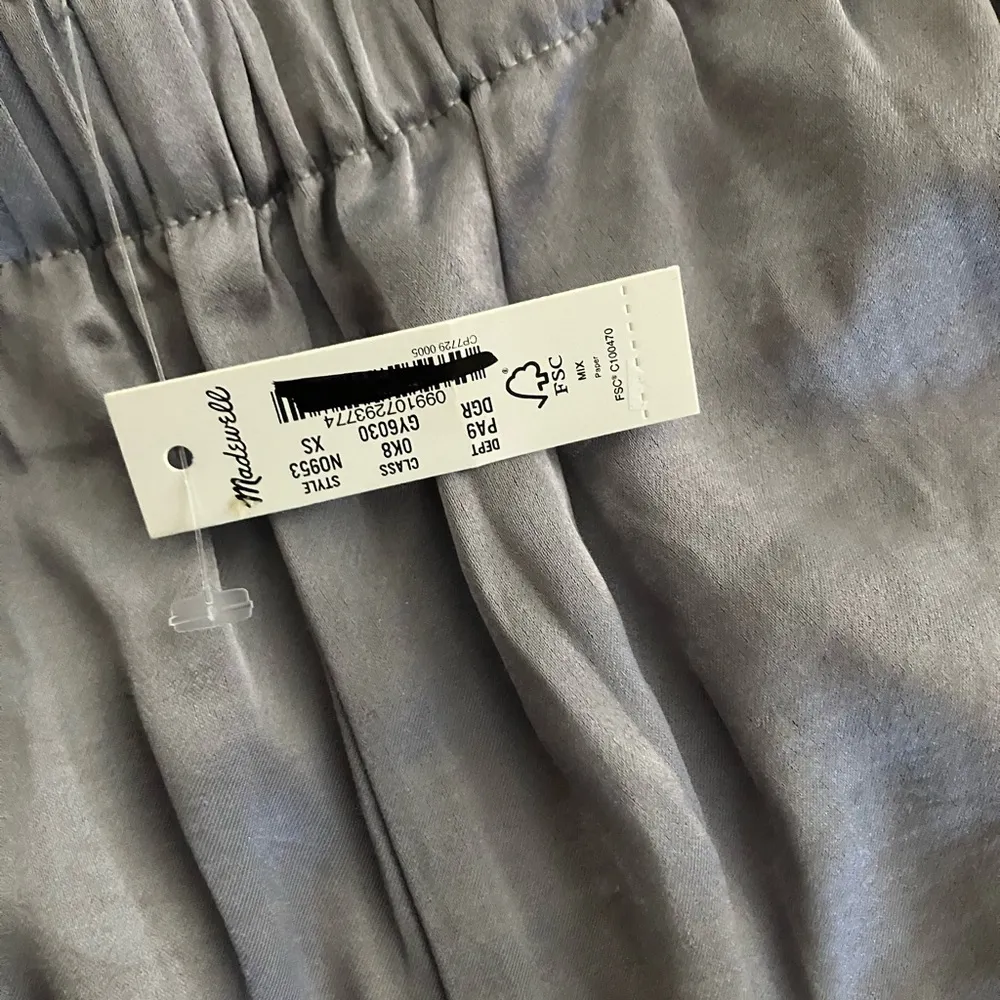 Madewell Womens Silver Straight-Leg Full-Length Pants in Satin - Image 5