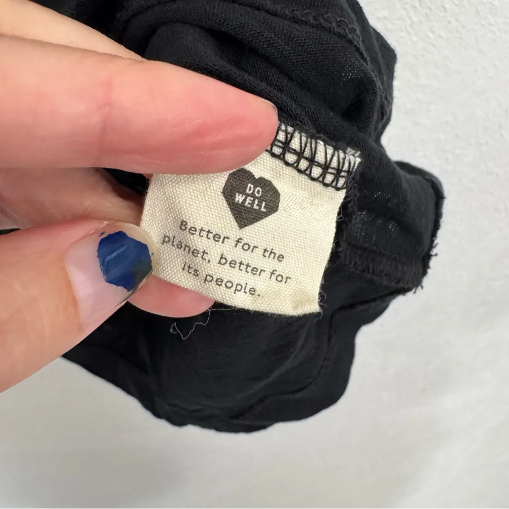 Madewell V-Neck Tank Top Soft Everyday Casual Basic Black Size XXS - Image 4