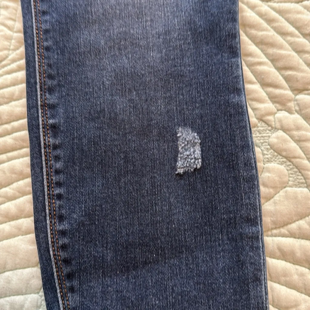 Spanx Distressed Ankle High Rise Pull On Skinny Jeans size S/P - Image 7