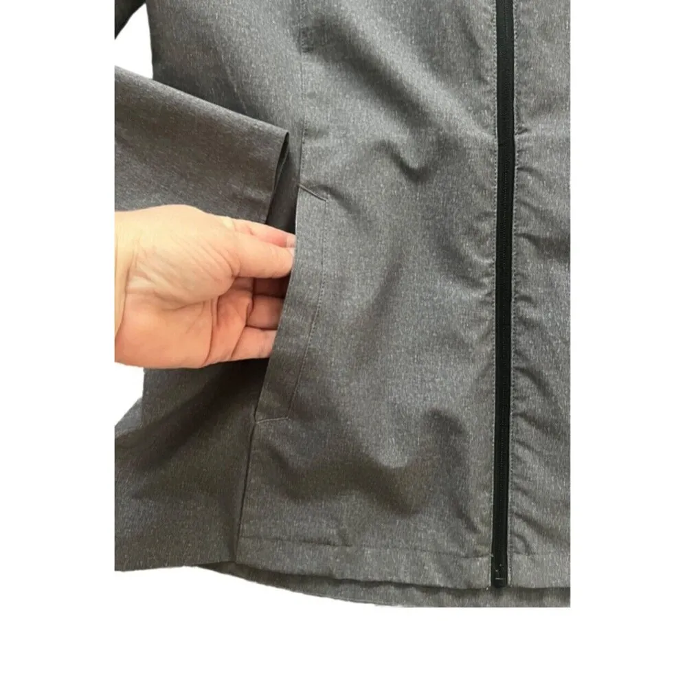 HFX Lightweight Softshell Running Outdoor Rain Jacket Dark Gray Size M Size M - Image 5