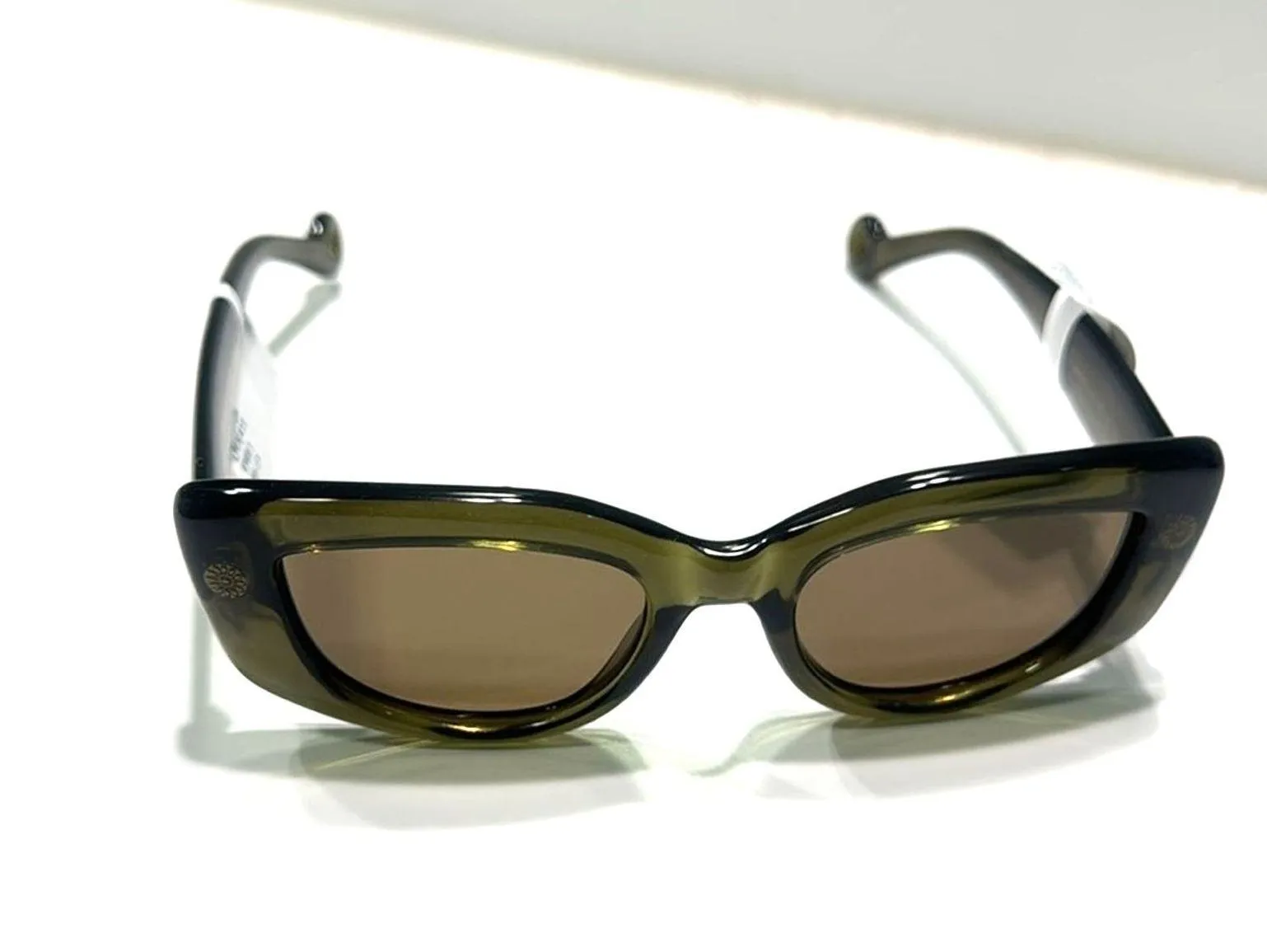 Lanvin Daisy 50mm Rectangle Sunglasses Green - Image 8