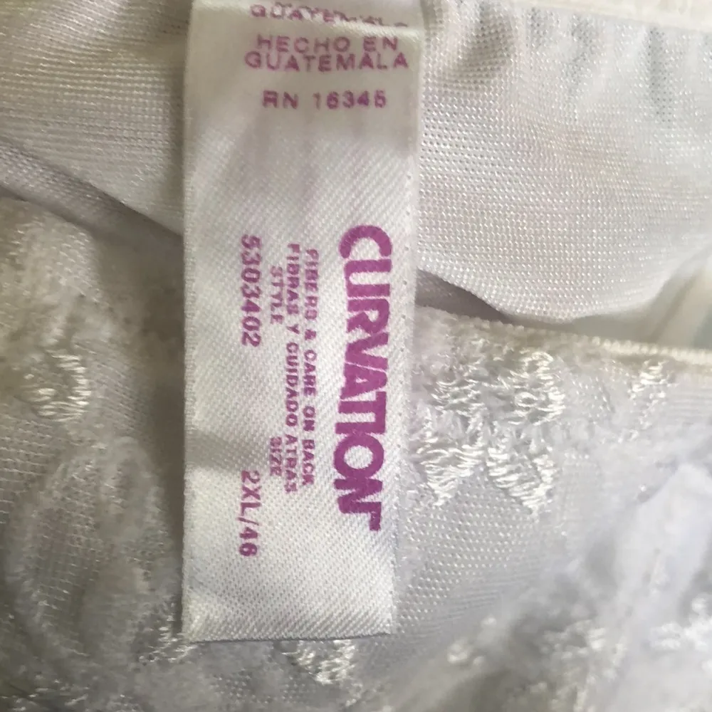 VTG Curvation Waist Nipper Corset White Inspired Queen Latifah Sensual & Livable Size 2X - Image 4